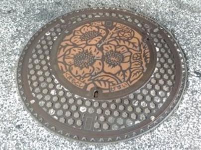 熊本市の下水管マンホール